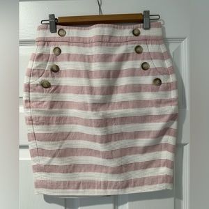 Loft Striped Skirt, Size 2P